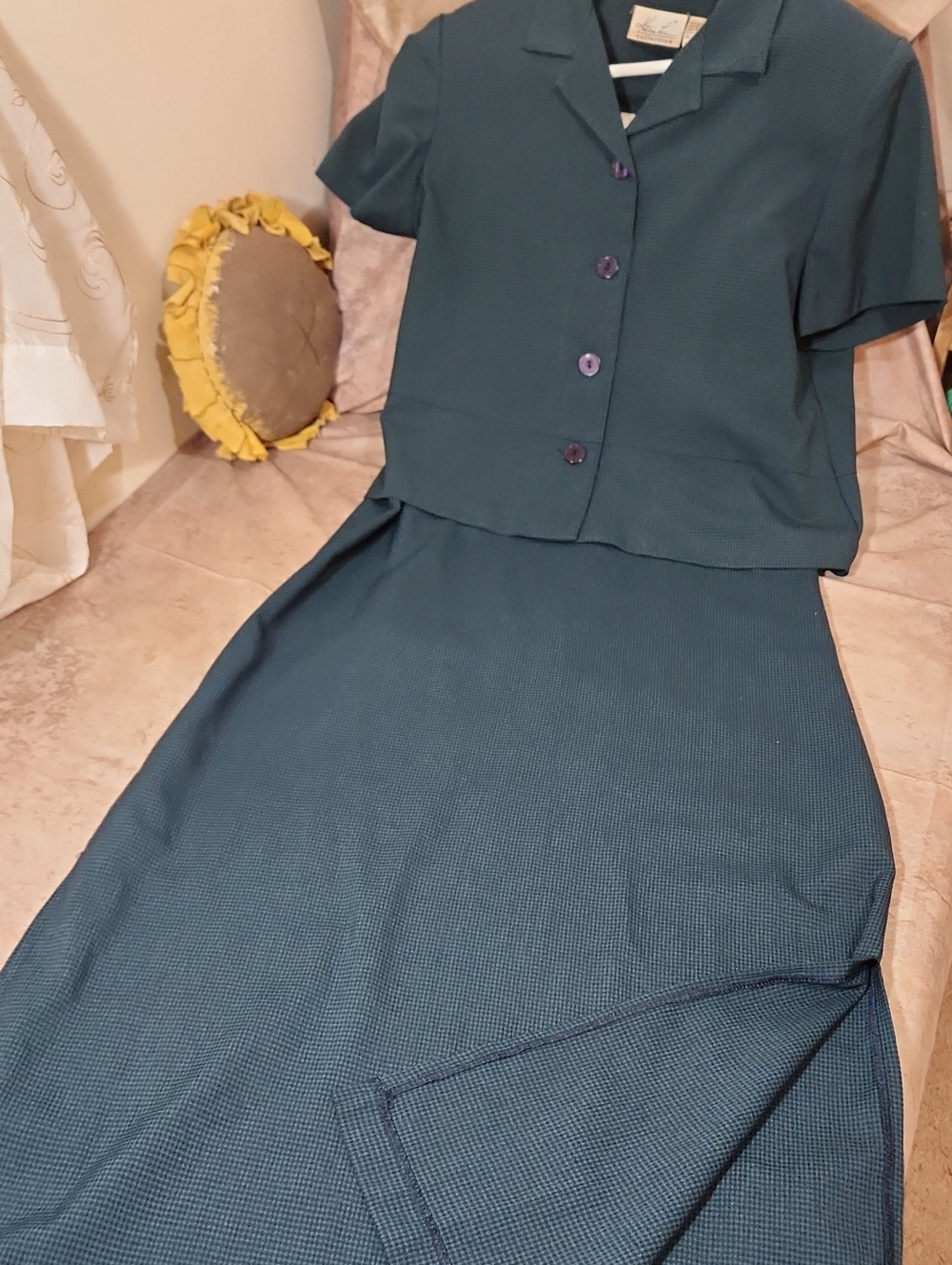 Kathie Lee Collection Teal Maxi Dress Set